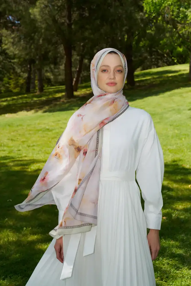 Prestige Dalia Desen Şal - Soft Yeşil - 3