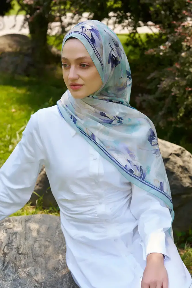 Prestige Leona Desen Şal - Mint - 4