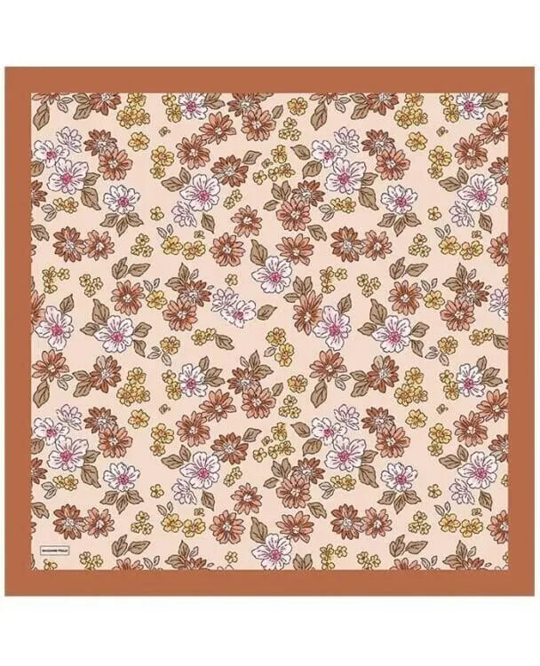 Rokoko Serisi Kır Çiçekleri - Camel - MADAME POLO