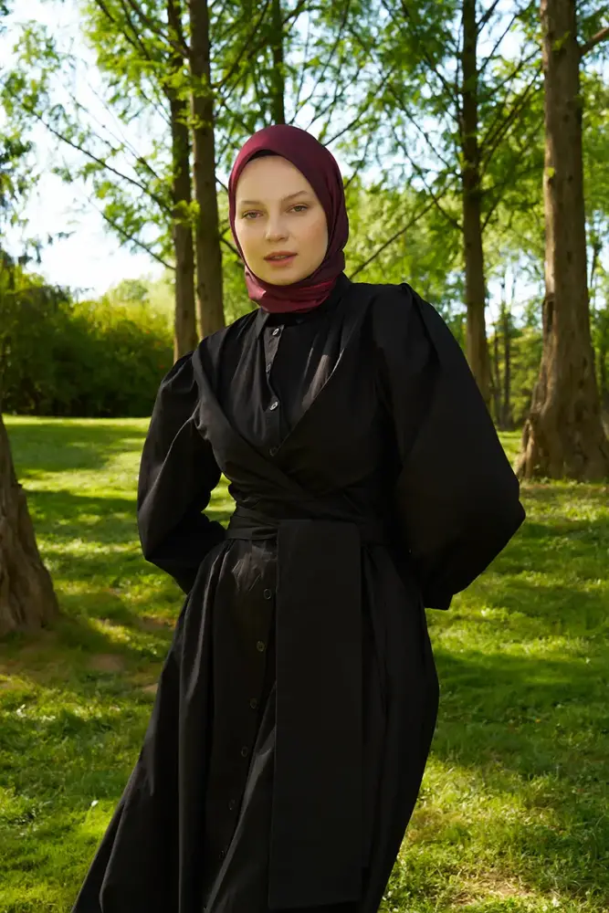 Rustic Batik Desen Eşarp - Kırmızı - 3