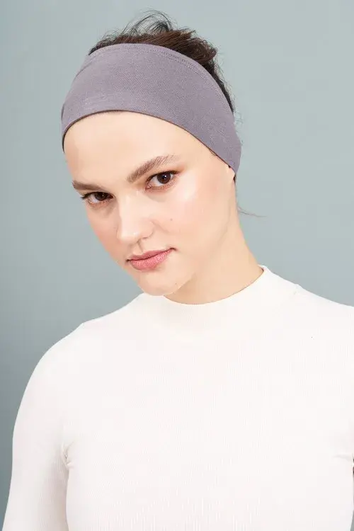 Silikonlu Bandana Bone - Gri 