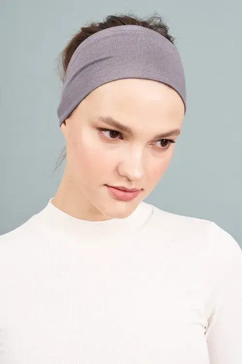 Silikonlu Bandana Bone - Gri - 2