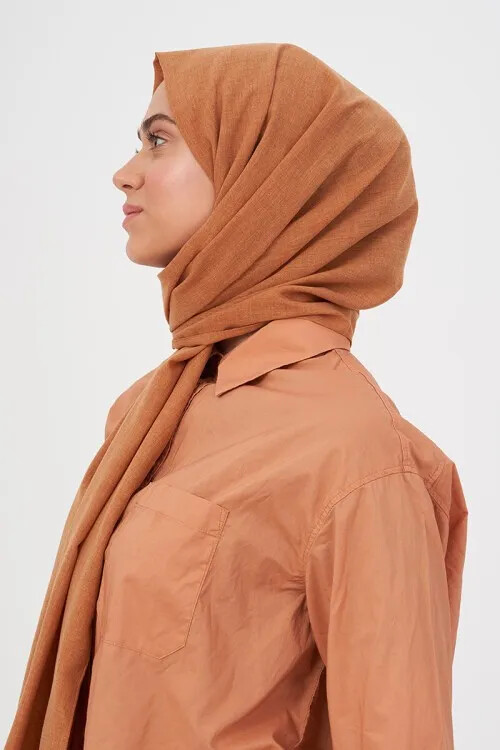 Taşlanmış Pamuk Şal - Balköpüğü - MADAME POLO