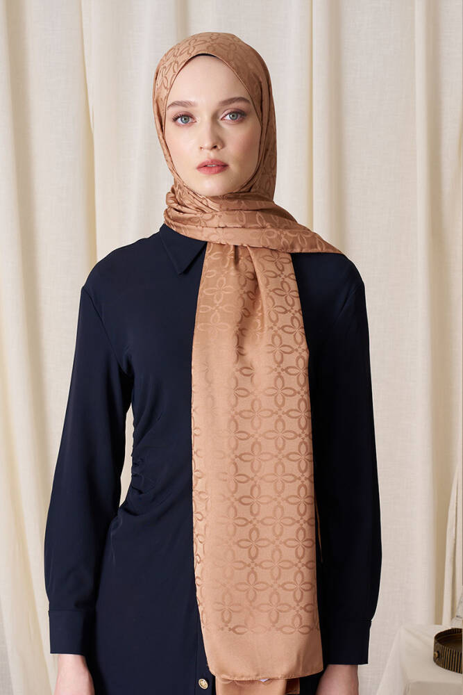 Timeless Koleksiyonu Yonca Desen - Latte - 2