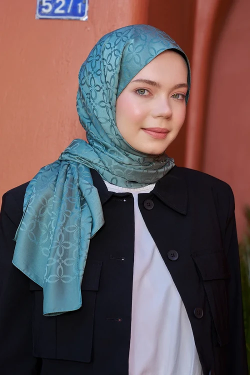 Timeless Koleksiyonu Yonca Desen - Mint 