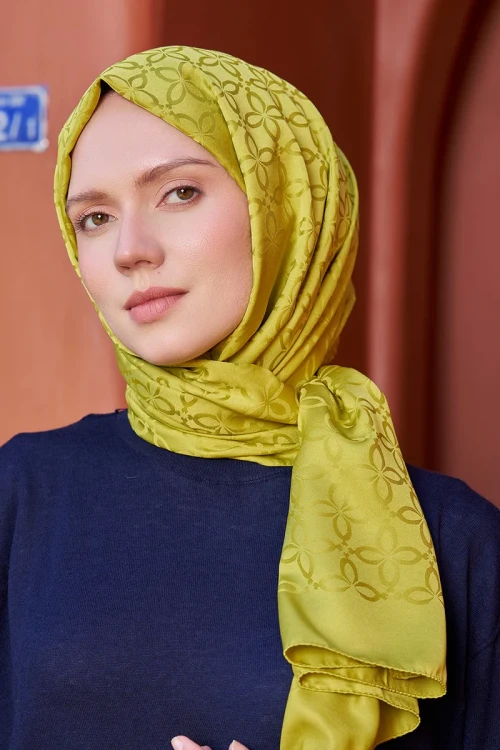 Timeless Koleksiyonu Yonca Desen - Olive 