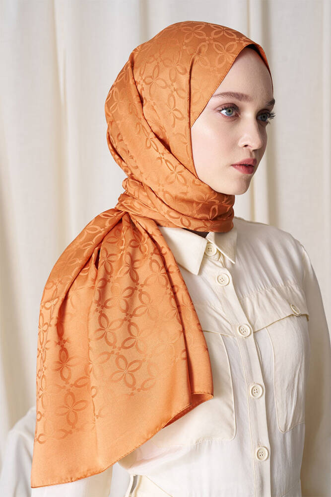 Timeless Koleksiyonu Yonca Desen - Şeftali - 2