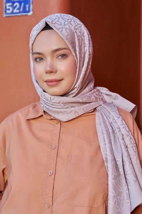 Timeless Koleksiyonu Yonca Desen - Vizon 